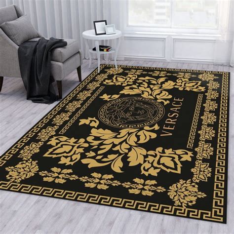 versace runner rug|versace rug black and gold.